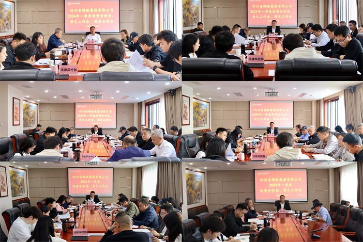 棉麻集團召開2024年一季度經營分析會、清欠工作會、園區(qū)運營會