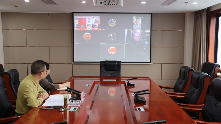 集團(tuán)公司出席與上海向陽公益基金會、 供銷總社青島公司、國科凱信集團(tuán)交流合作視頻會