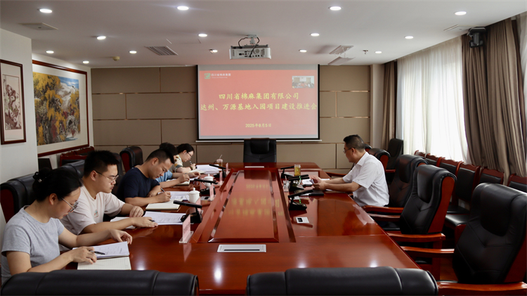 集團(tuán)公司召開達(dá)州、萬源基地入園項目建設(shè)推進(jìn)會